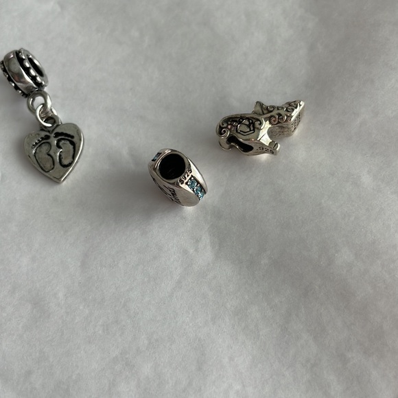 Bracelet Charms two of these have the 925 sterling silver markings, see photos. - Picture 3 of 7